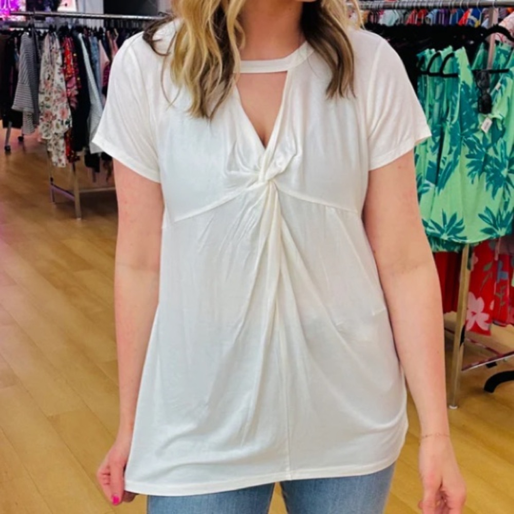 NWT SEW IN LOVE Short Sleeve Top, Large